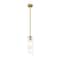 Z-Lite Alton Pendant, 1-Light, 4.75 In.W x 14.25 In.H, Modern Gold/Clear+Frosted 824P-ROD-MGLD - alternate 2